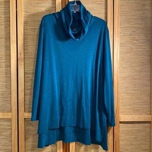 Teal J.Jill cowl tunic